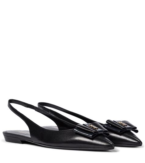 flats ysl|YSL slingback flats.